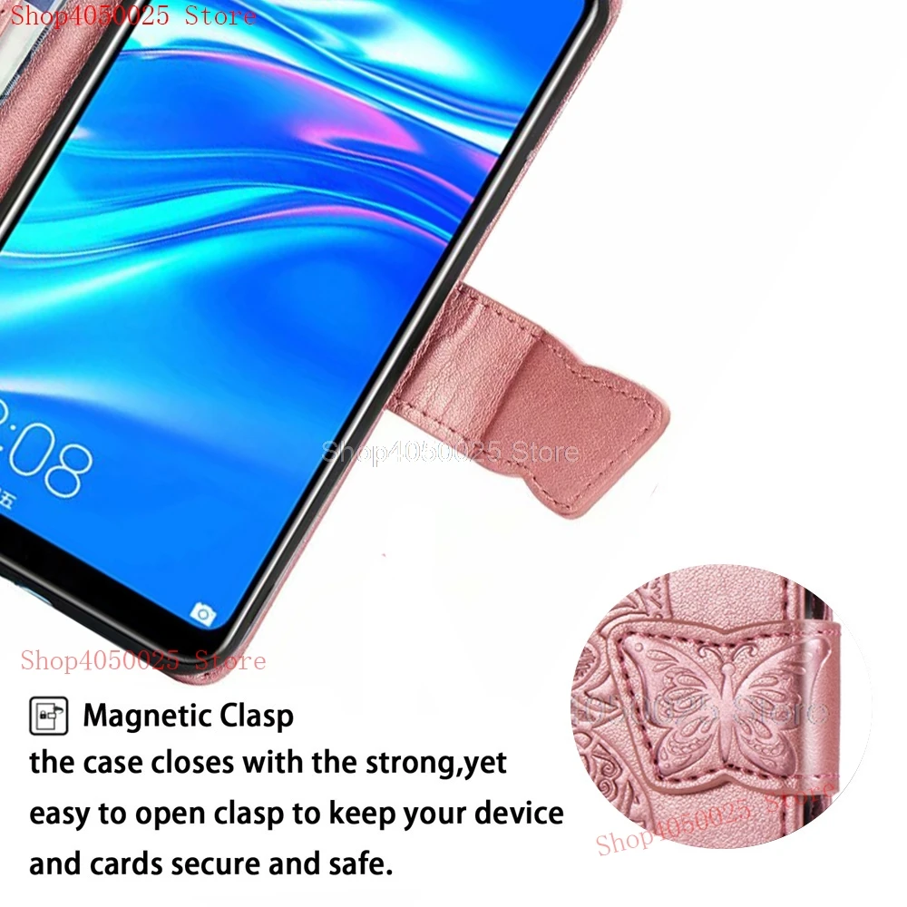 Чехол для Huawei Y5 2018 DRA L21 LX2 кожаный чехол книжка с бабочкой высокого качества Etui Hawei