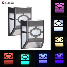 Светодиодный светильник на солнечной батарее IP65 Водонепроницаемый винтажный настенный светильник 1 светодиодный 2 светодиодный наружный светодиодный светильник для садовой дорожки