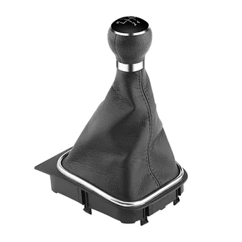 

5 Speed Car Shift Knob Gear stick Gaiter Boot Kit For Golf Jetta High quality plastic gear knob with synthetic leather gaite