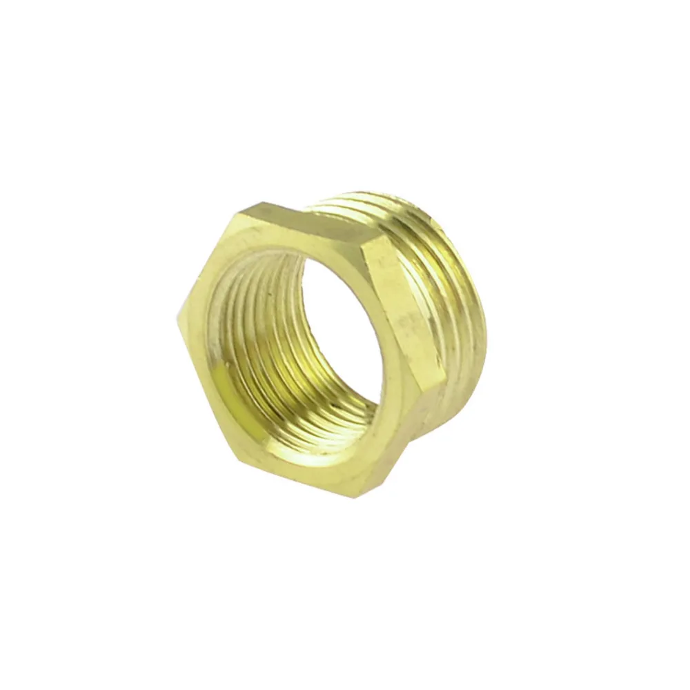 Латунная 1/2 &quotPT Male to 3/8" PT Female Thread Шестигранная втулка Пневматический Быстрый