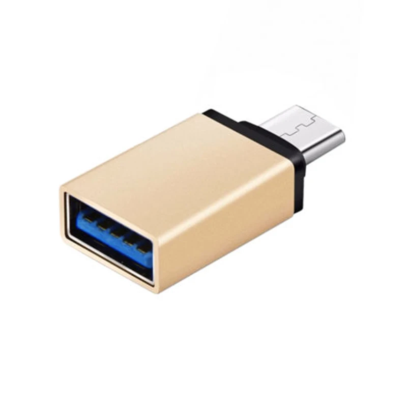 Тип C к USB 3,1 адаптер конвертер 5 Гбит/с портативный для мобильного телефона клавиатура геймпад GDeals - Цвет: Золотой