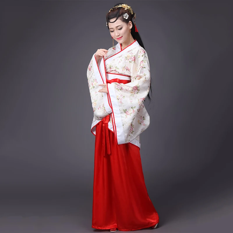 Китайский Весенний фестиваль новогодние костюмы платья для женщин сценическая одежда народная танцевальная одежда костюм Hanfu Tang
