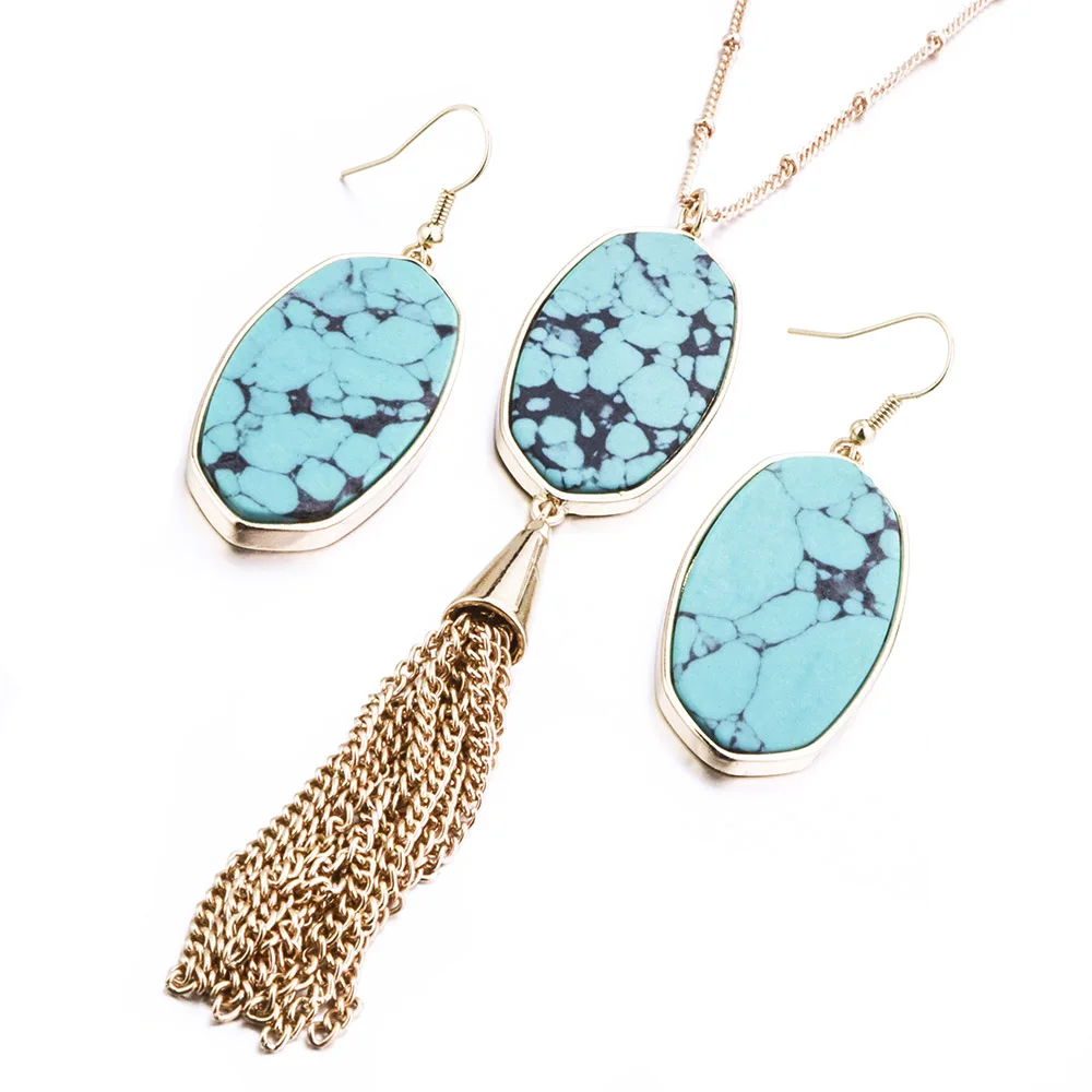 Новая модная многослойная ткань леопардовая полоса печать колье ожерелье/серьги для женщин ювелирные наборы