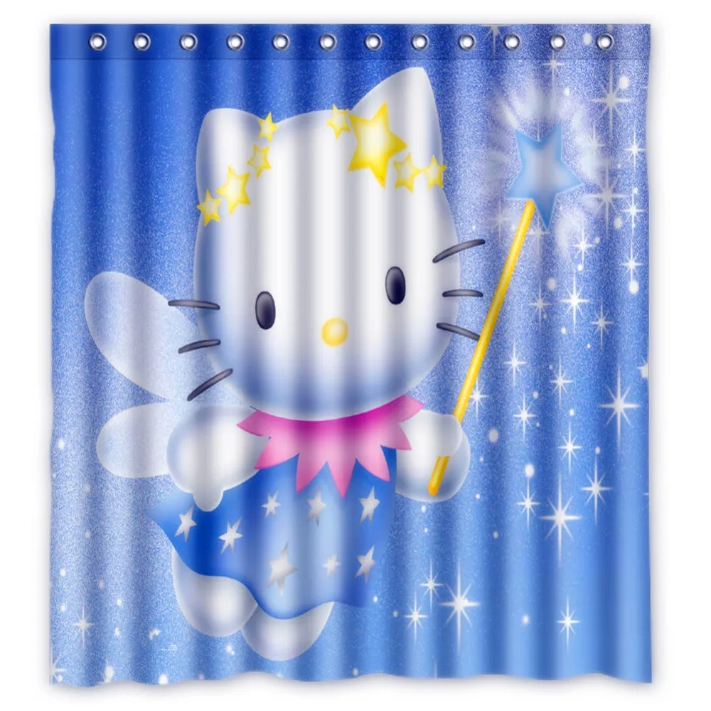 66x72 Hello Kitty Shower Curtain 72x72 inch Dragon Ball Z Bleach Fairy