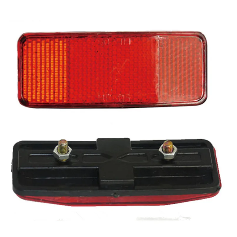 

Bicycle Plastic Side Light Reflective Taillights MTB Bike Safety Caution Warning Reflector Disc Rear Pannier Racks 30ST08.