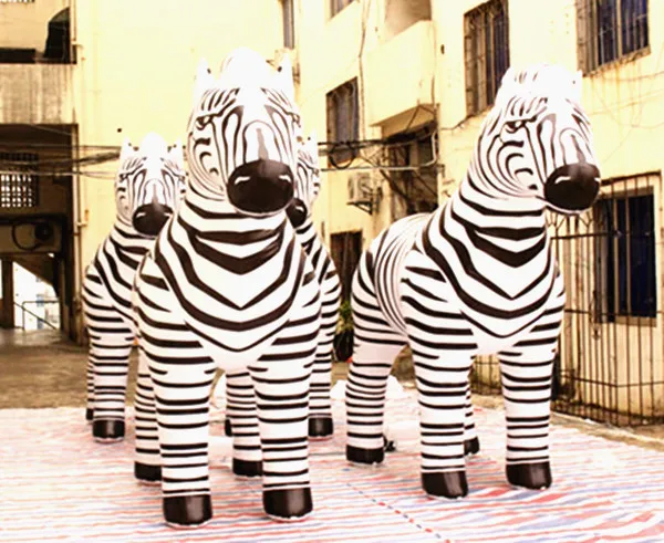 

Free shipping Hot sale 3m high inflatable Zebra model for advertising