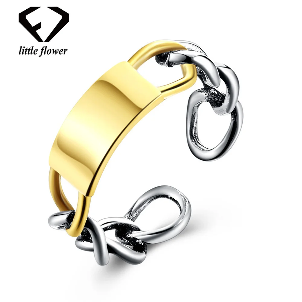 

Fashion Retro Personality Hollow Opening Rings for Women European and American Style Sterling 925 Silver Geometric Fine Jewelry