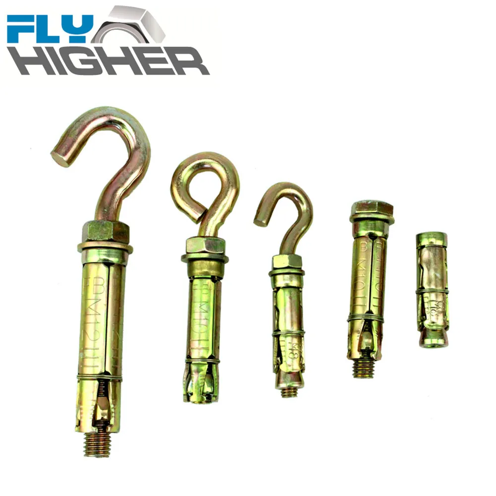 M8X60 Solid Wall Heavy Duty Concrete Expansion Shield Anchor With Hex Bolt 10PCS//BOX