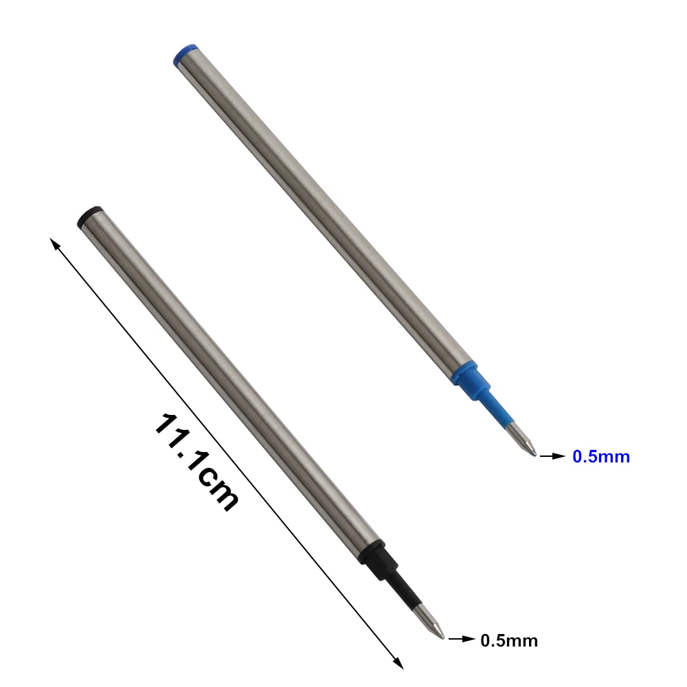 8 шт металлический материал Запасной наконечник 0,5 мм международный стандарт длина 11,1 см диаметр 6 мм с защитой ручки канцелярские принадлежности для студентов