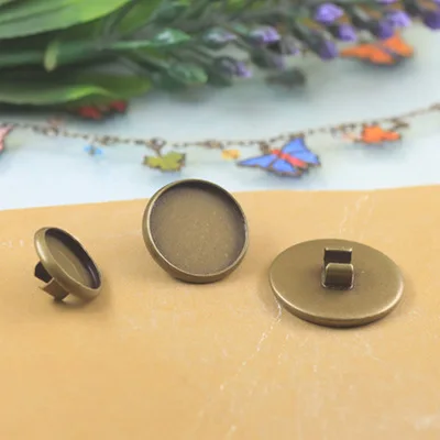 

20pcs 12mm Cabochon Base Vintage Hair Rope Clasp, Clips, Buckle, Fasteners Cameo Blank Tray Bezel DIY Hearwear Jewelry Findings