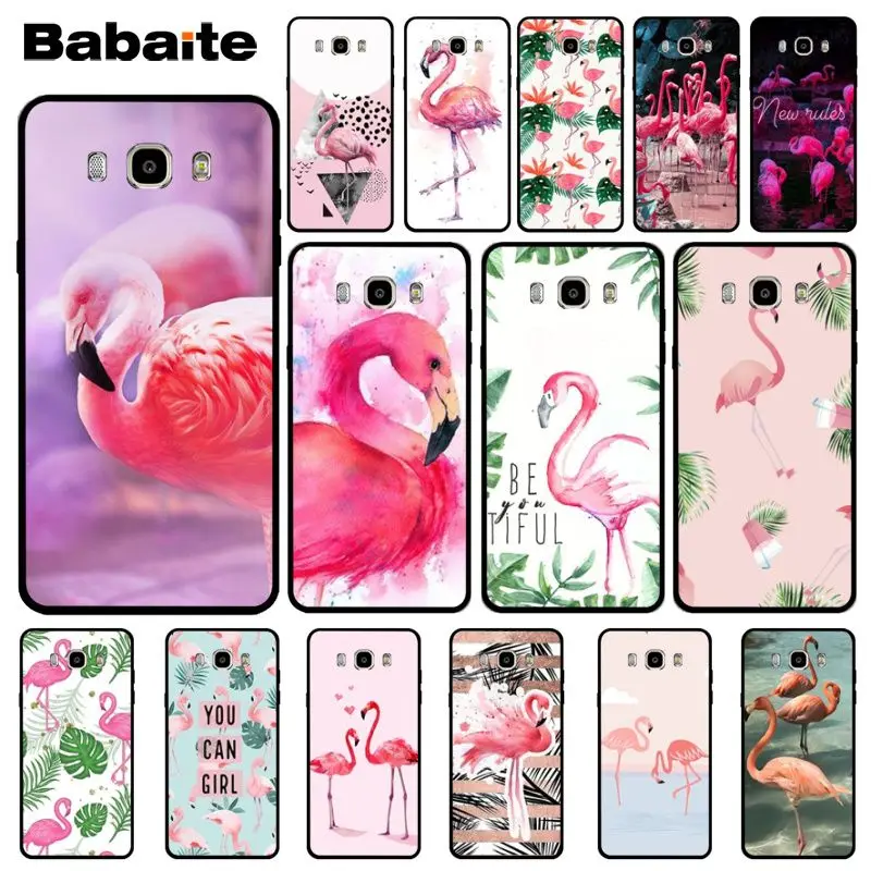 Babaite Фламинго цветочный дизайн Новинка чехол для телефона Fundas Samsung J6 2018 J7 J4 2017 J8 Coque