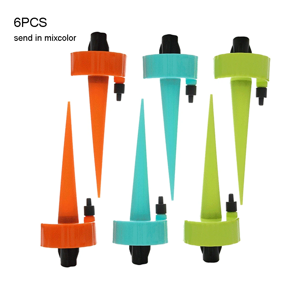 

6pcs Indoor Self Automatic Plant Watering Spikes System Feeder Self Drip Home Garden Adjustable Watering Irrigation System