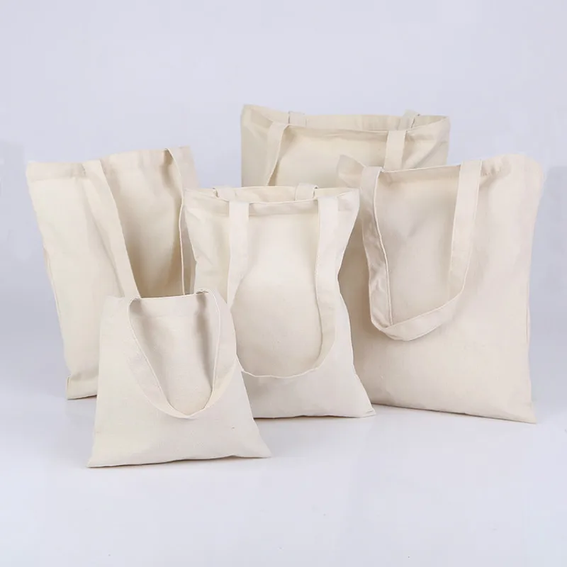 

white canvas Tote Bag Women Fashion Totes Reusable Shopping Traveling Bags Folding Storage Bag Clothes Food home organizers