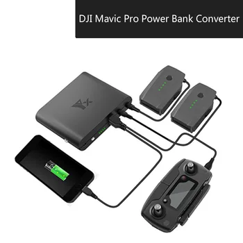

DJI MAVIC PRO Power Bank Intelligent Battery Portable Charger Dual USB Output Mobile Power Converter Accessories For Quadcopter