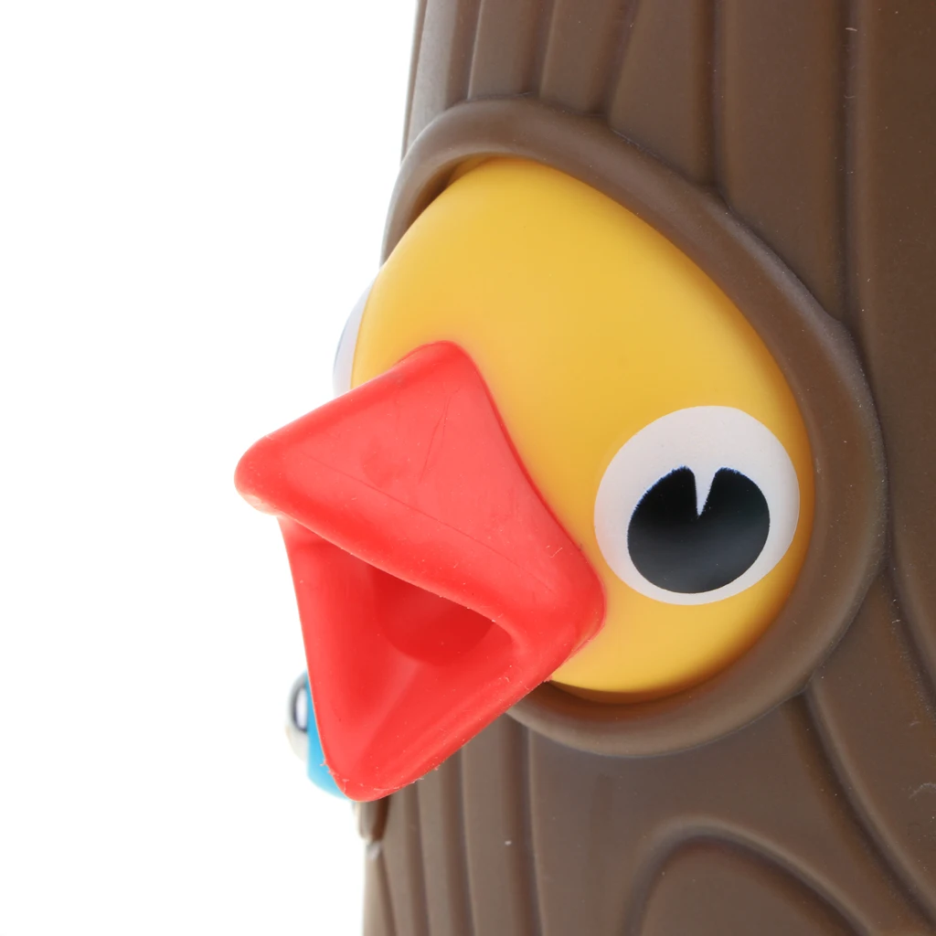 Magnetic Wooden Woodpecker Catch the Worms Game Puzzle Game Toy Set - Woodpecker Caterpillar Catching Toy for Kids and Toddlers