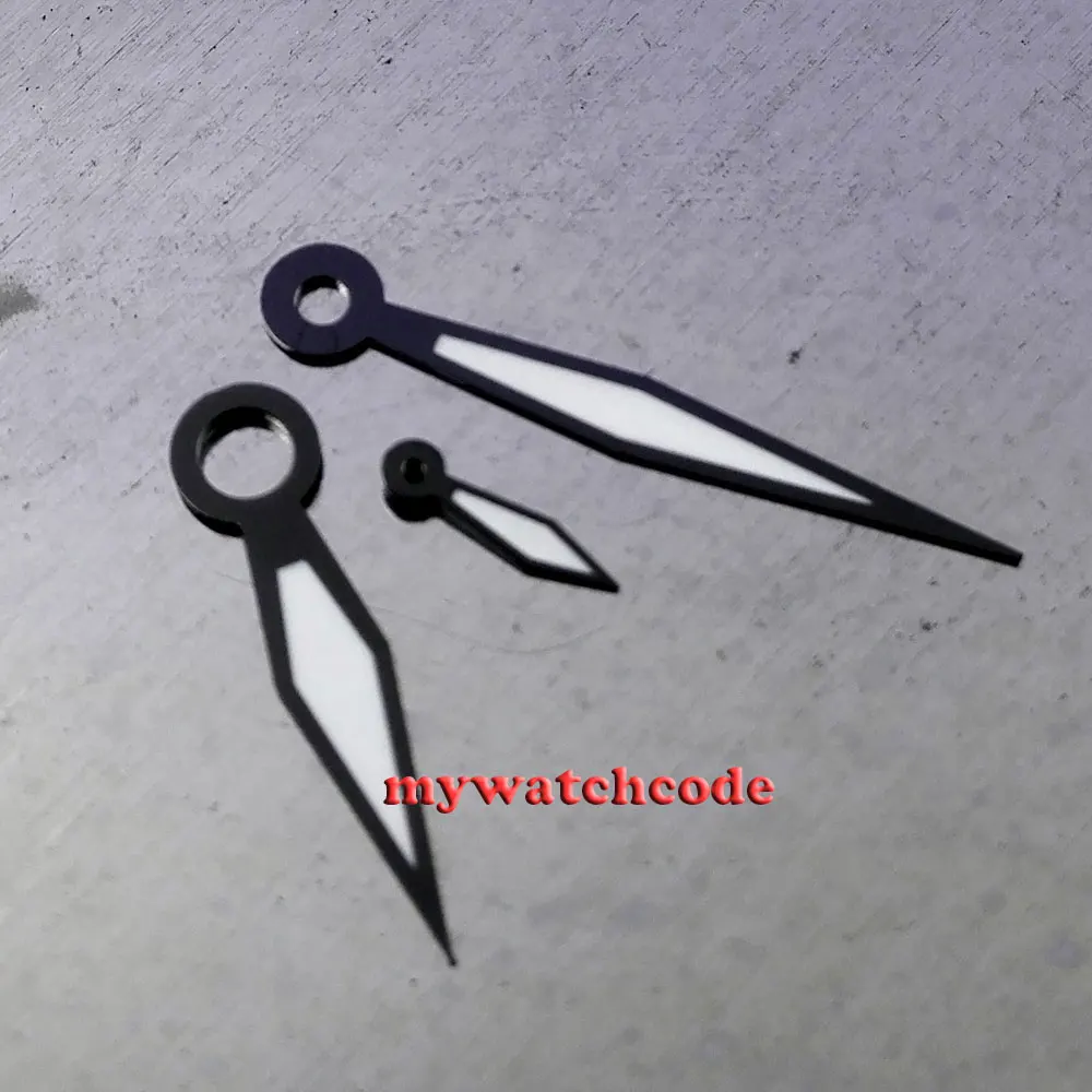 Luminoso Nero Mani Fit 44 Millimetri Eta 6497,6498 Movimento Parnis Orologio 05