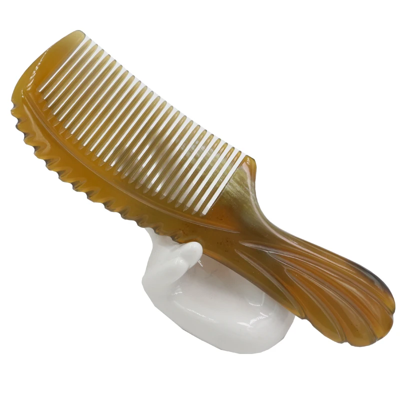 Natural Vietnam Buffalo Horn Comb Anti Static Ox Horn Comb Hair Massage Comb 5