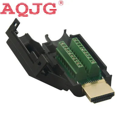 

HDMI Male Plug Breakout Terminals Screw Type DIY hdmi V2.0 Connector 1pcs AQJG