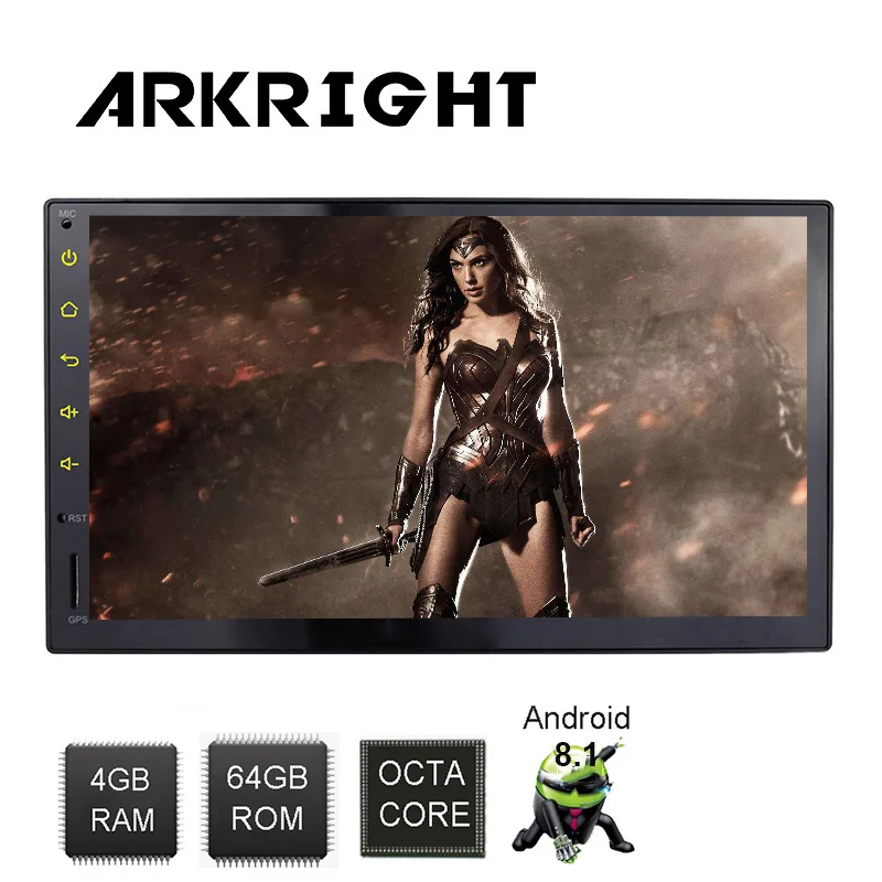 

Double Din 7" 4GB 64GB Universal Car Head Unit DSP Andriod 8.1 Wifi Bluetooth GPS Navigation Multi-languages Multimedia Player