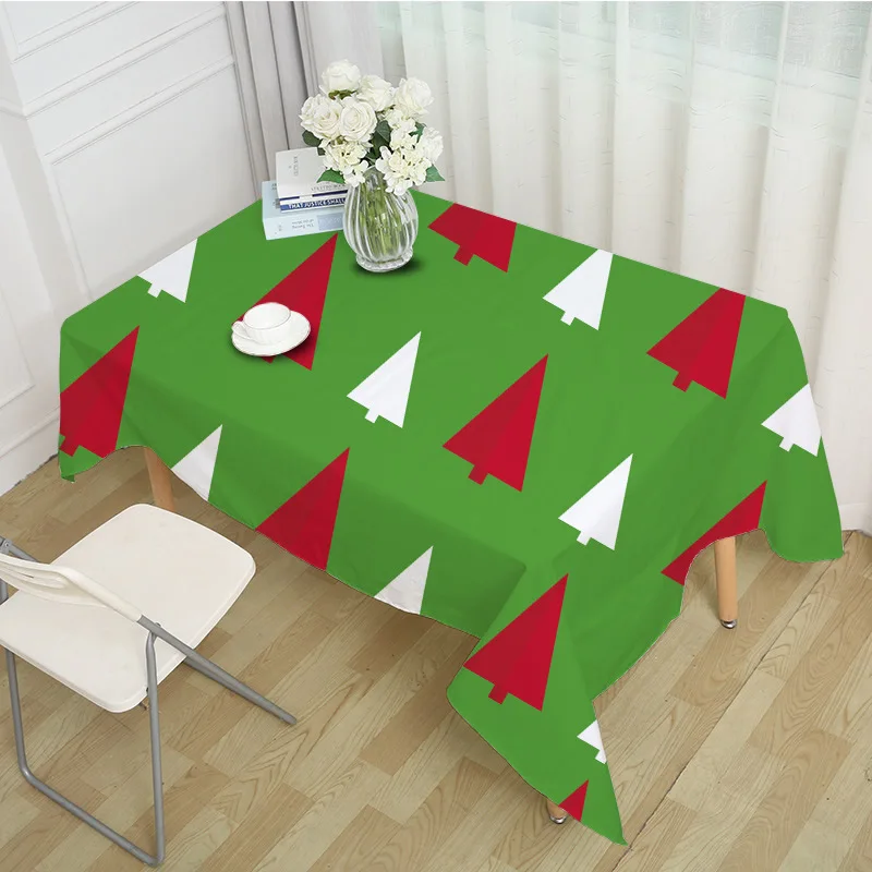 

Christmas Table Cloth Covers Rectangular Square Xmas Tablecloth for Home Tables Christmas Party Decoration Elegant Table Cover