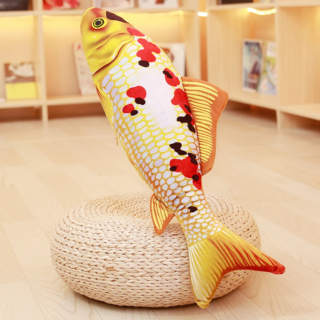Cat Chewing Fish Toy Lifelike Fish Shape Pet Cat Kitten Teaser Cute