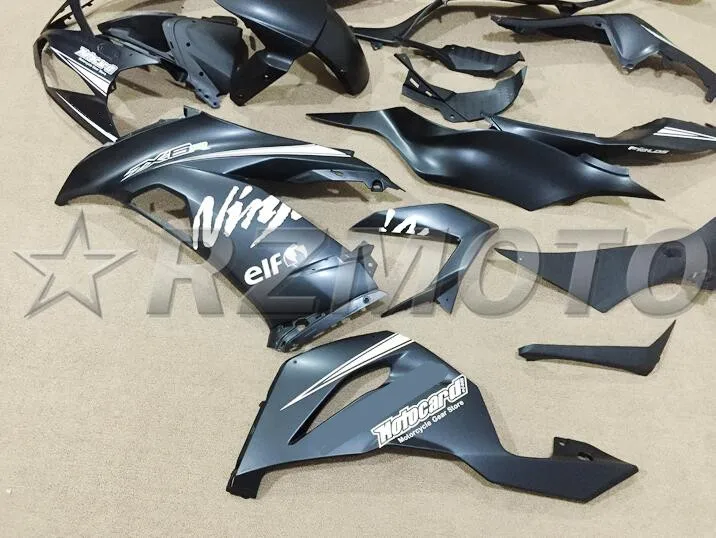 3 Подарки ABS Полный комплект обтекателя подходит для Kawasaki ZX6R 2013 Обтекатели ZX-6R ниндзя 636 599 Декодер каналов кабельного телевидения черный матовый