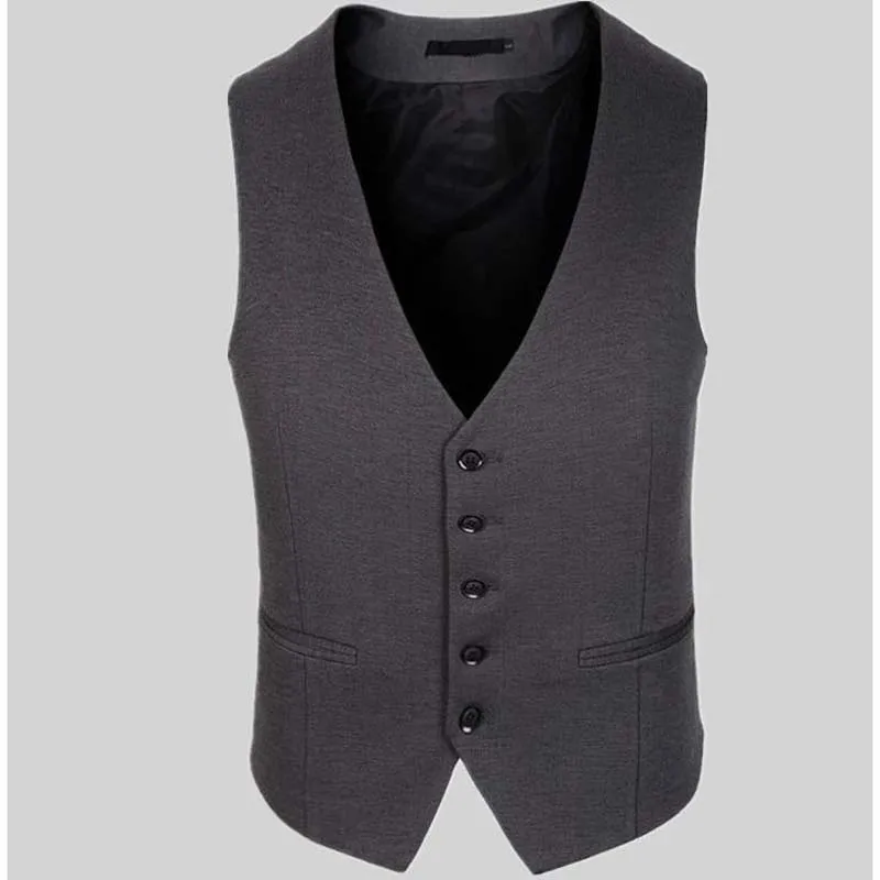 Men Business Vest Slim Dress Vests Men's High quality Waistcoat Casual