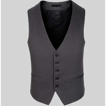 

Men Business Vest Slim Dress Vests Men's High quality Waistcoat Casual Men Suit Vest Tops