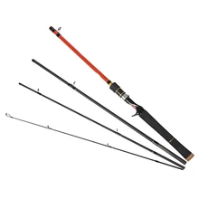 LEO 1,8 m 1,98 m 2,1 m удочка 4 карбоновые вставки, литье и спиннинговые стержни в сумке для хранения рыболовные снасти Canaas De Pescar