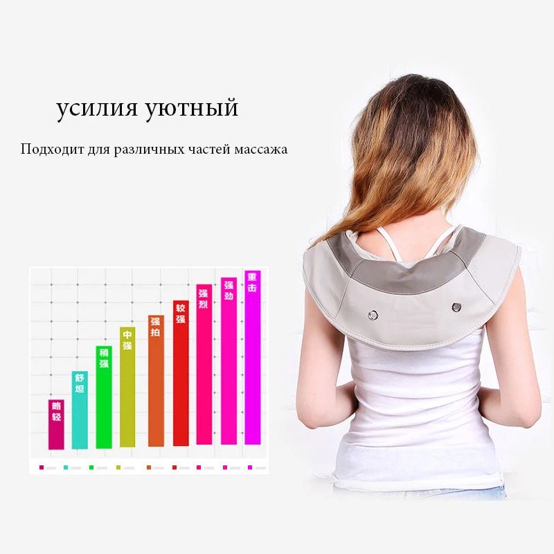  Hot Sale Neck Massager Portable Electric Knocks Cervical Massage Shawls Pain Neck and Shoulder Mult