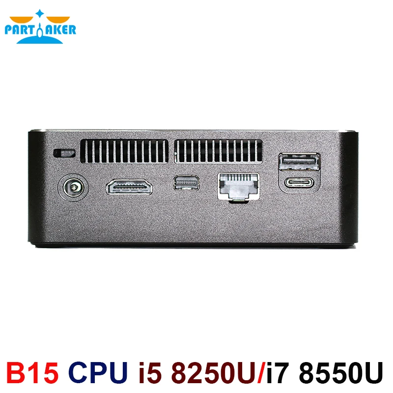 [Intel Core i7 8550U i5 8250U Quad Core] приставка Nuc Mini PC Windows 10 Pro DDR4 Max 32 ГБ AC Wifi Мини компьютер HDMI