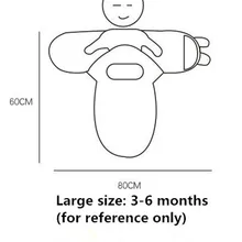 60 см* 80 см, большой размер, 3-6 месяцев, спальный мешок для младенцев, тонкое Хлопковое одеяло для новорожденных, четыре сезона, полотенце для защиты от ударов