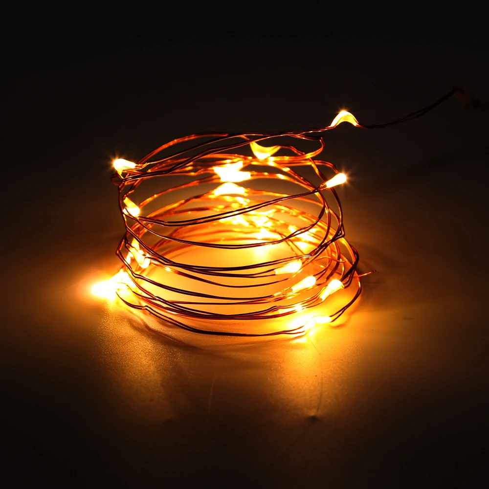 

AGM 2M 20 LEDs copper wire string LED(6pcs/Set) Starry String battery Lights Fairy for Party Christmas Wedding