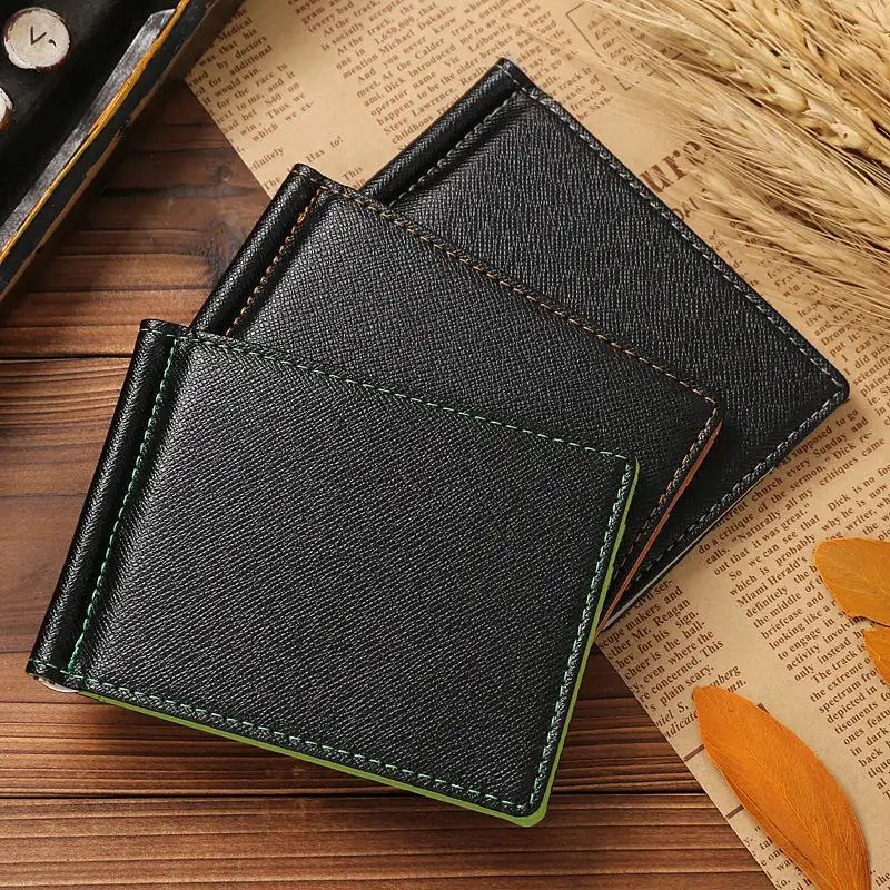  New European and American Style Wallets Dollar Price PU Leather Men's Money Bag Wallet Short Creative Card Purses & ID Holders 