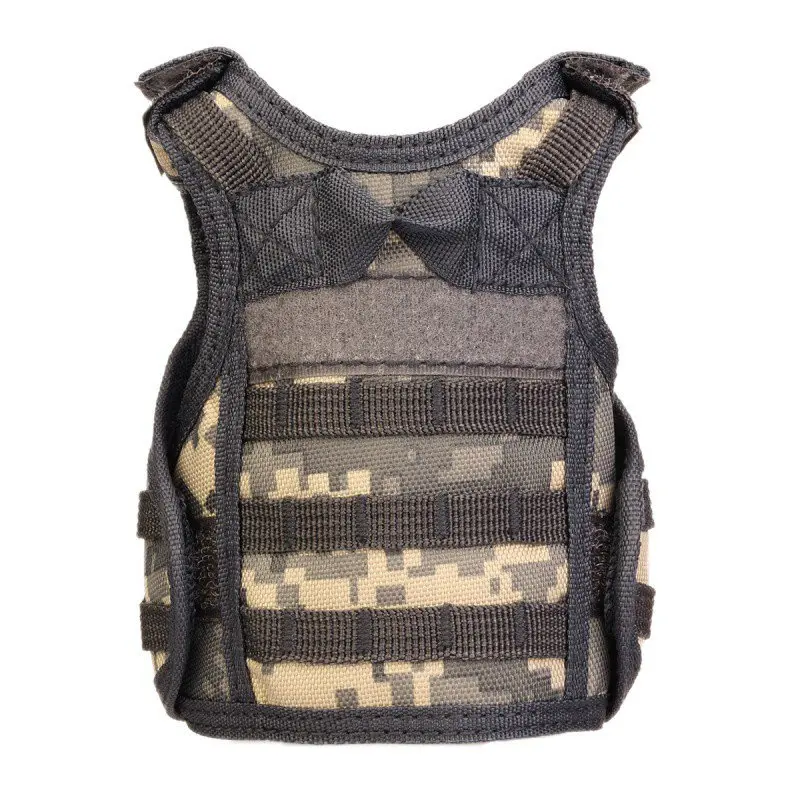 

Tactical Vest Layer Military Beer Bottle Set Mini Molle vest Hunting Bottle Drink set Adjustable Shoulder Straps