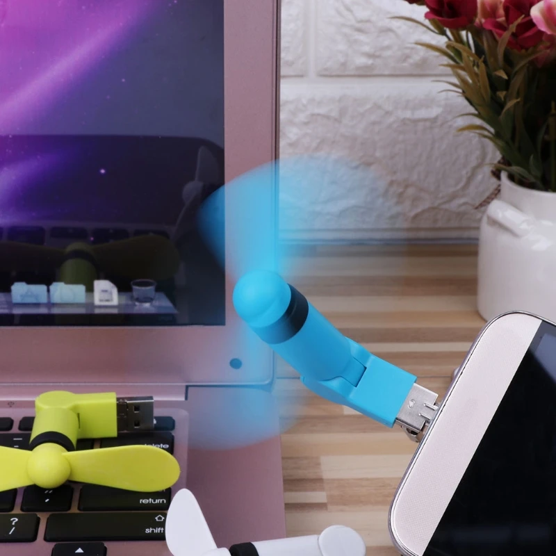 180 ˚ вращающийся микро USB и Охлаждающий вентилятор для Android телефона портативного
