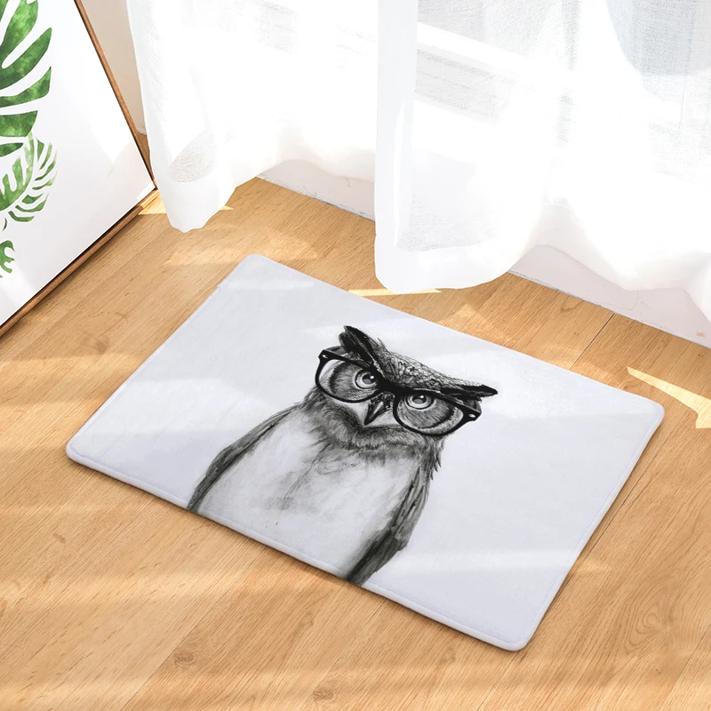 

2017 Welcome Floor Mats Cartoon Printed Bathroom Kitchen Carpets Doormats Cat Floor Mat for Living Room Anti-Slip Tapete Esteras