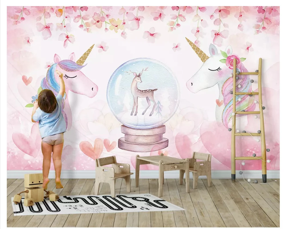 Beibehang New Fashion Personality Decorative Painting Stereo Watercolor Unicorn Wall Papers Home Decor Wallpaper Behang Wallpapers Aliexpress Also, grace and natalie take advantage of their dad. beibehang new fashion personality decorative painting stereo watercolor unicorn wall papers home decor wallpaper behang