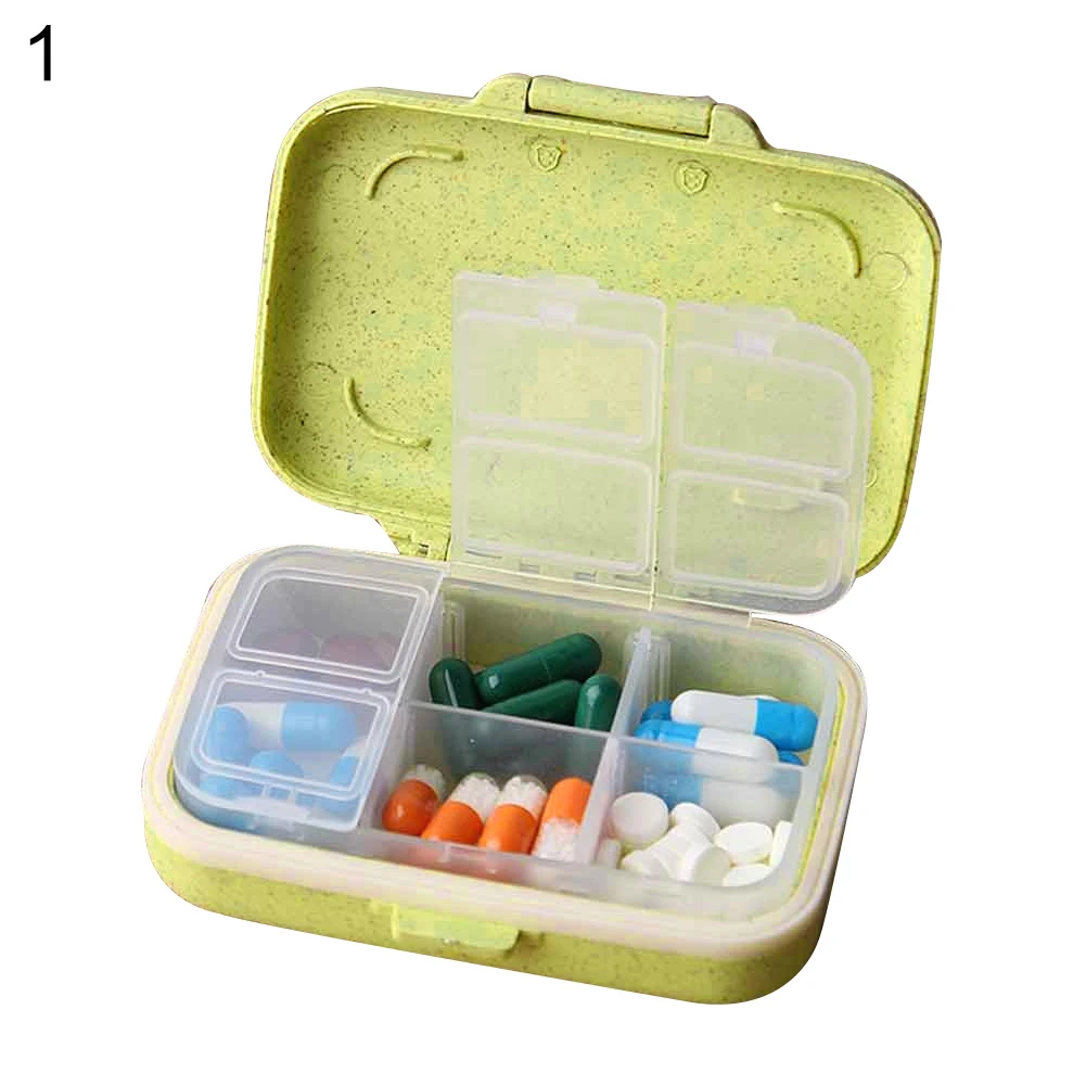 3-5 слотов влагостойкая коробка для таблеток, чехол-органайзер для таблеток, портативный дорожный контейнер для хранения лекарств, коробка для лекарств - Цвет: Green