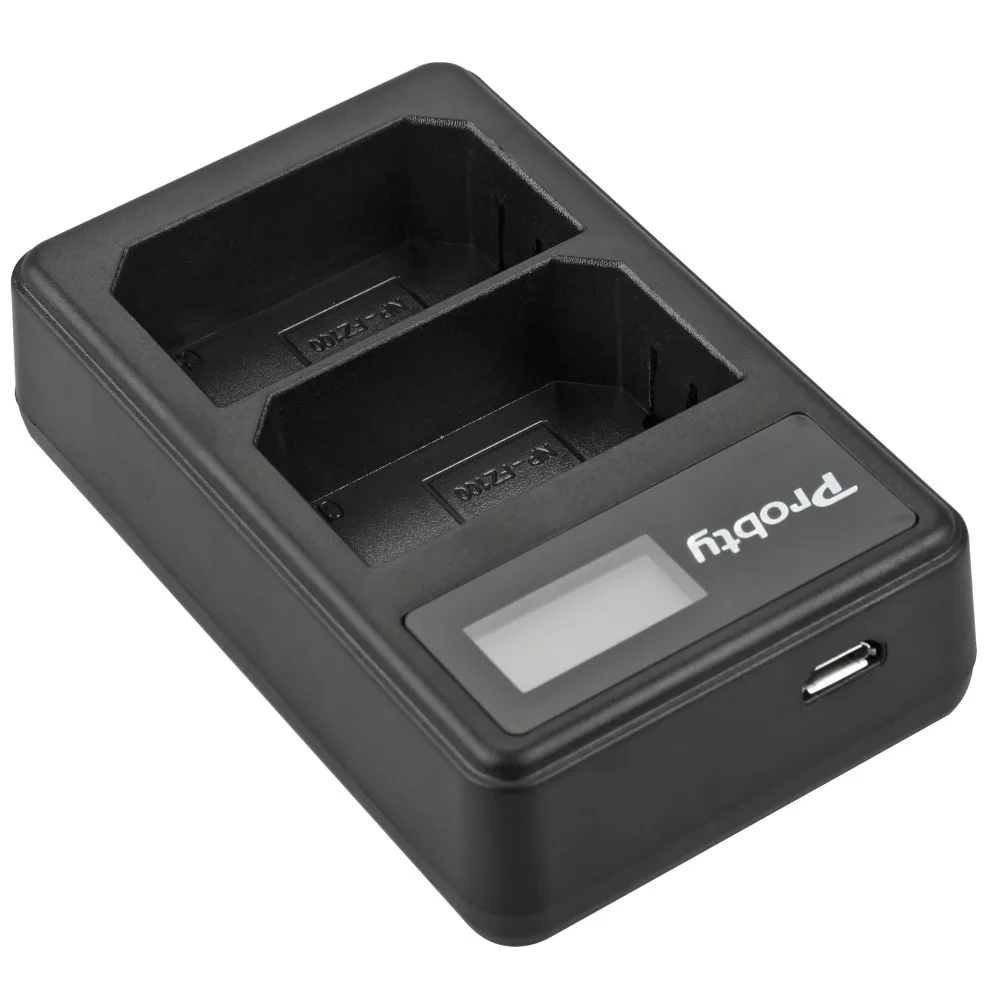 Probty NP-FZ100 camera Battery LCD Dual Charger for Sony Alpha 9 A9 9R A9R 9S A9S A7RIII A7R3 BC-QZ1