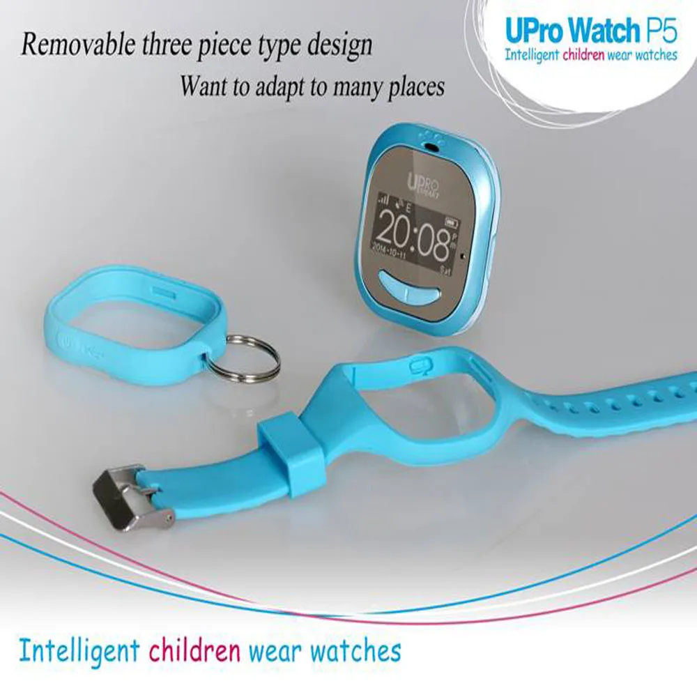 KOBWA Premium UPro P5 Детские Смарт-часы Bluetooth 3,0 gps LBS wifi тройное позиционирование наручные часы для детей