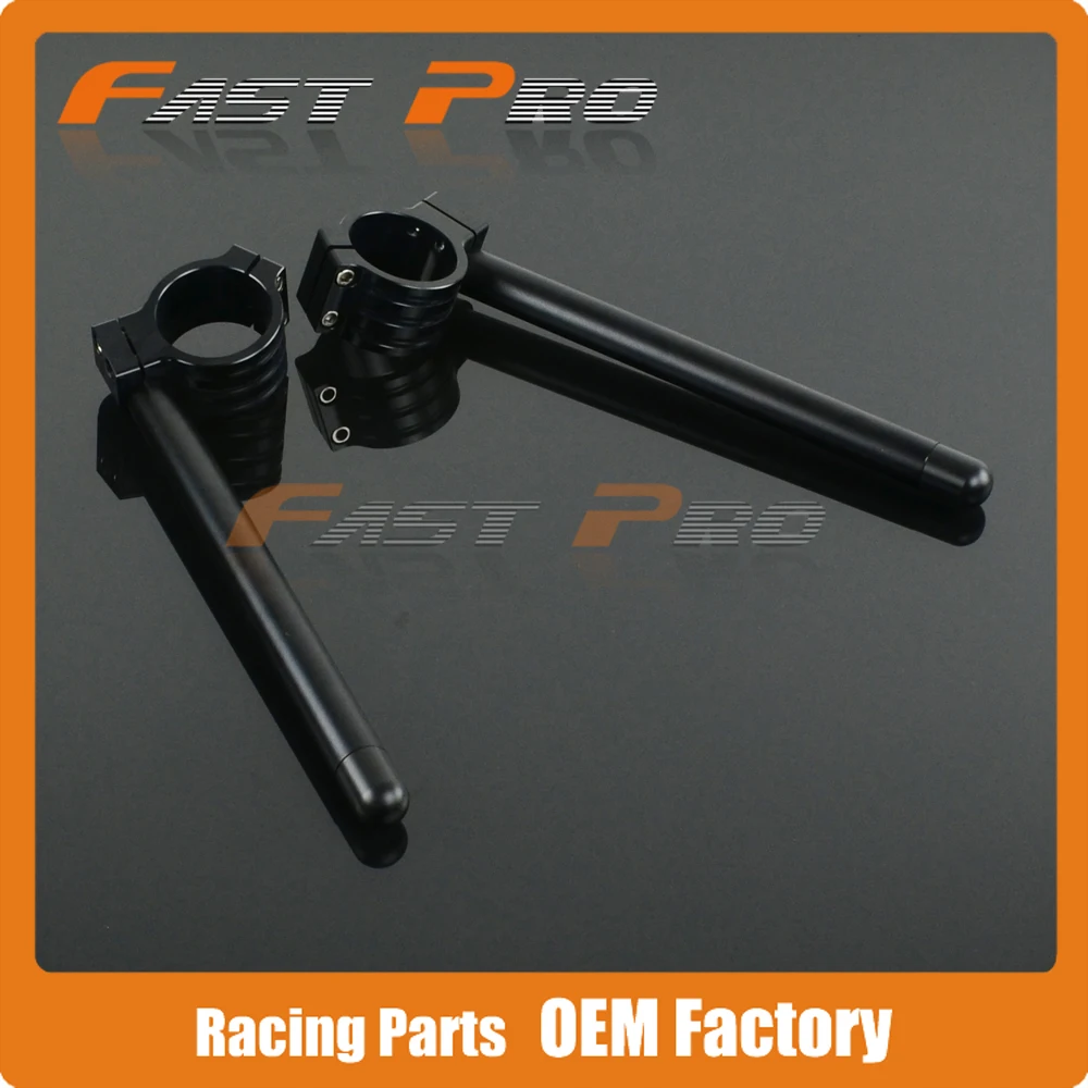 Мотоцикл CNC алюминиевый 53 мм регулируемый руль Clipons Clip on для Ducati 848 1098 1198 Street and