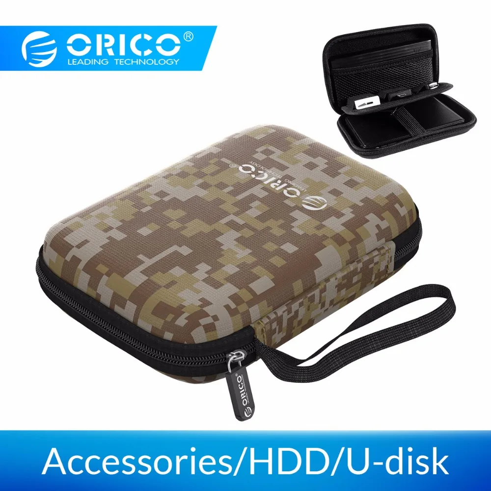 ORICO حالة مربع 2.5 بوصة القرص الصلب حماية حقيبة المحمولة البسيطة حجم ل HDD/SSD ، كابل يو اس بي ، سماعة ، U-القرص ORICO حالة مربع 2.5 بوصة القرص الصلب حماية حقيبة المحمولة البسيطة حجم ل HDD/SSD ، كابل يو اس بي ، سماعة ، U-القرص