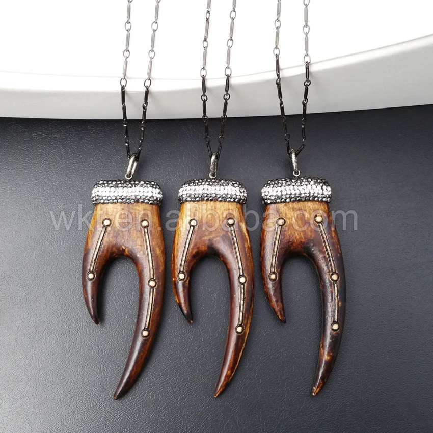 WT NV109 Newest Exclusive design Natural resin Crab Claw shape horn