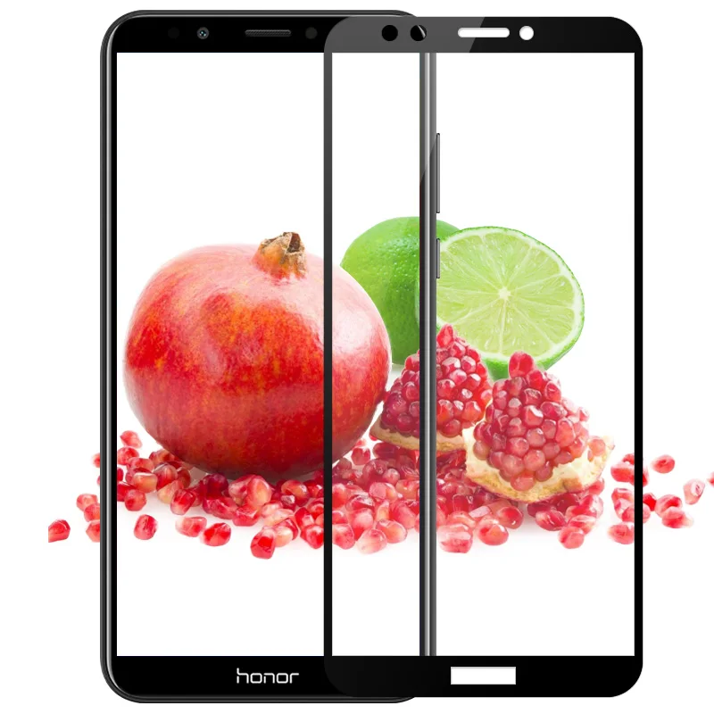 3D закаленное стекло для Huawei Honor 7C полное покрытие 9H Взрывозащищенная защитная