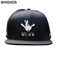 Мода г. хип-хоп snapbacks палец Вышивка скейтборд Бейсболки для женщин хип-хоп Шапки для Для мужчин Для женщин Регулируемый Черный, серый цвет