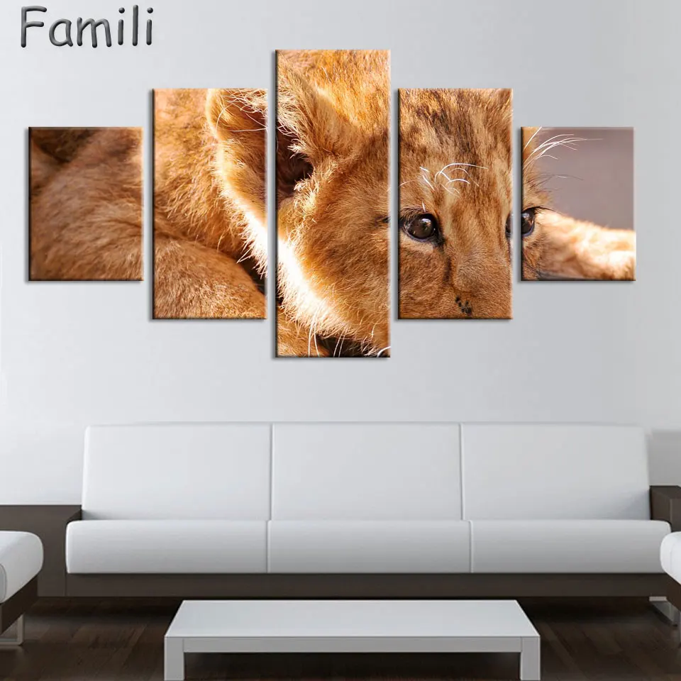 5 шт. настенные картины без рамки|picture for living room|canvas picture5 pieces |