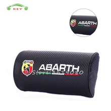 Автокресло шеи Подушка углеродного волокна подголовник для Abarth 595 695 fiat 500 124 паук Punto cabrio авто аксессуары для интерьера