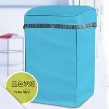 1 шт. уплотненные оксфорды тканевый чехол для стиральной машины Водонепроницаемый солнцезащитный чехол молния паста Стиль открывающаяся крышка