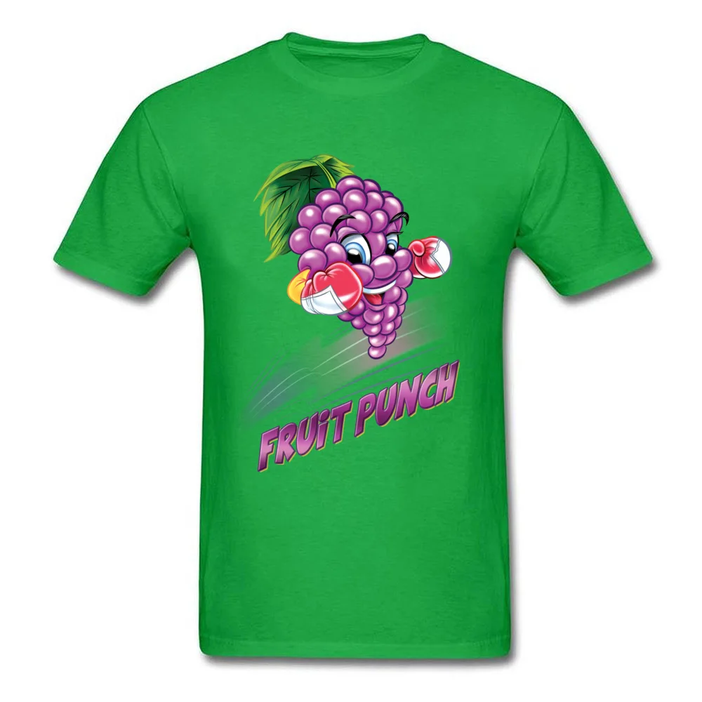Fruit Punch Punny Custom Tees Short Sleeve for Men 100% Cotton Fabric ostern Day O Neck T Shirts Funny Tshirts Fashionable Fruit Punch Punny green